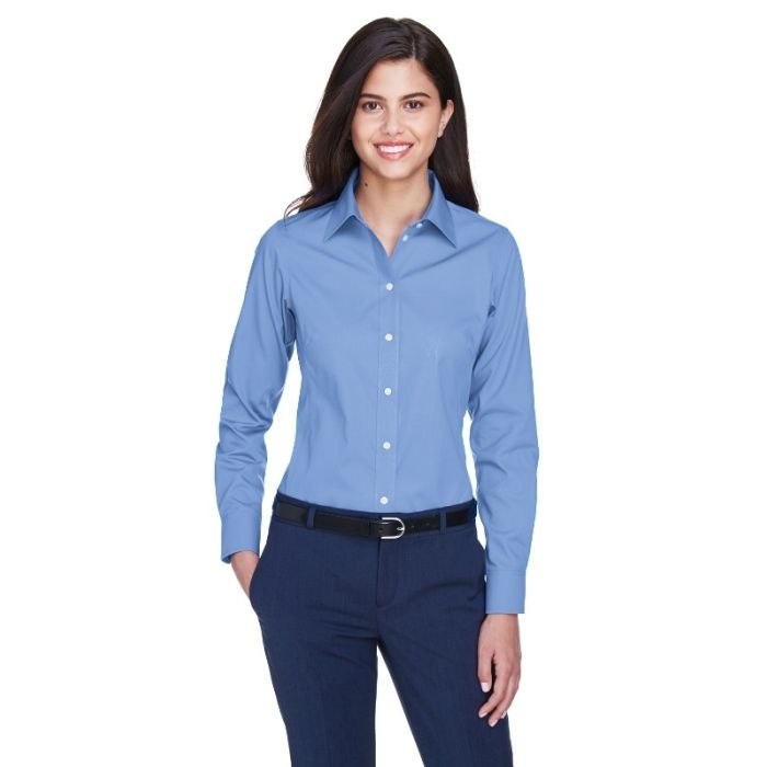 Devon & Jones D630W - Ladies' Crown Woven Collection Solid Oxford main product photo
