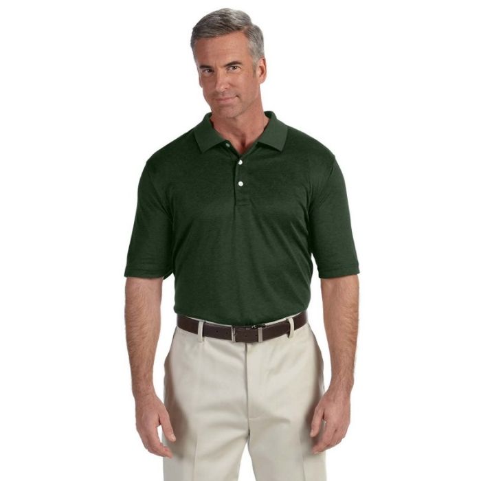 Devon & Jones DG210 - Men's Pima-Tech Jet Piqu Heather Polo main product photo