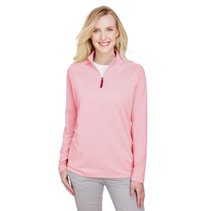 Devon & Jones DG480W - Ladies' CrownLux Performance Clubhouse Micro-Stripe Quarter-Zip main product photo