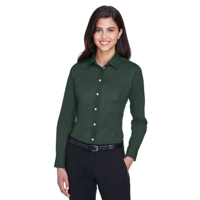 Devon & Jones DG530W - Ladies' Crown Woven Collection Solid Stretch Twill main product photo