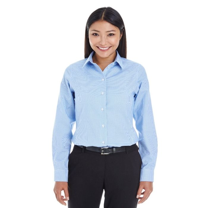 Devon & Jones DG532W - Ladies' Crown Woven Collection Royal Dobby Shirt main product photo