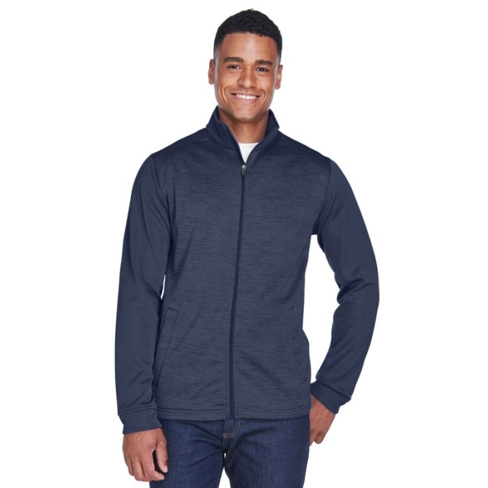 Devon & Jones DG796 - Men's Newbury Colorblock Mlange Fleece Full-Zip main product photo