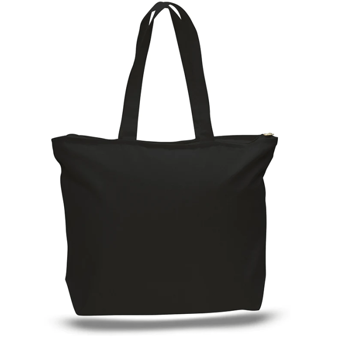 Canvas tote bags with zipper bulk sale