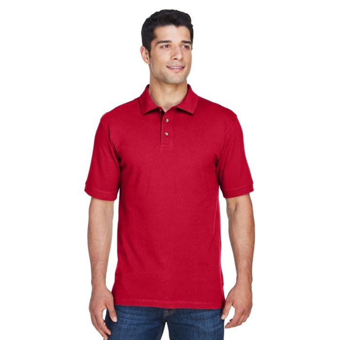 Harriton M200T - Men's Tall 6 oz. Ringspun Cotton Piqu Short-Sleeve Polo main product photo