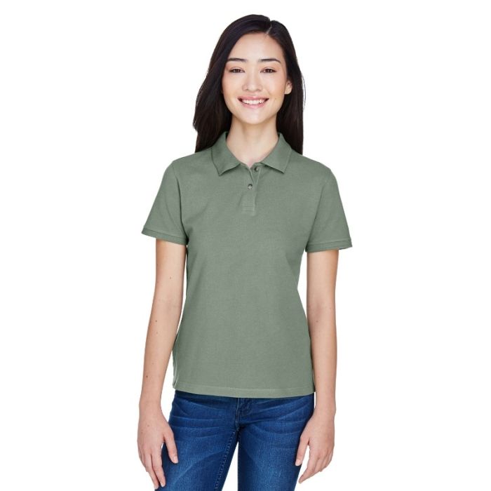 Harriton M200W - Ladies' 6 oz. Ringspun Cotton Piqu Short-Sleeve Polo main product photo