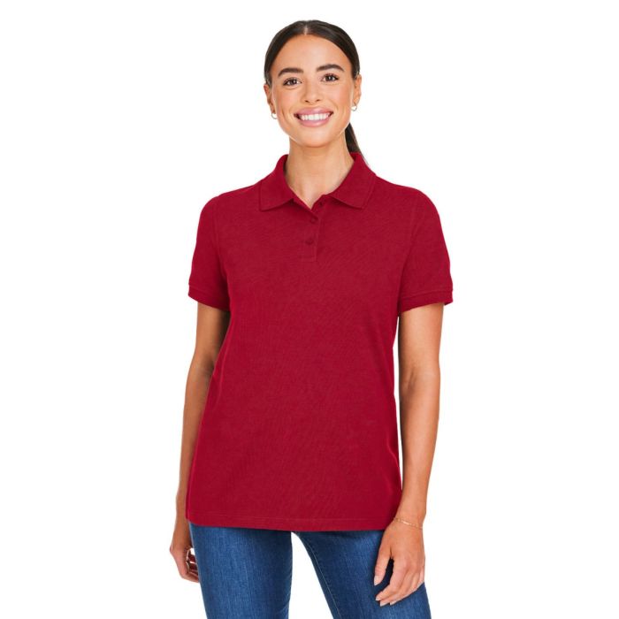 Harriton M205W - Ladies' Valiant Cotton Snag Protect Polo main product photo