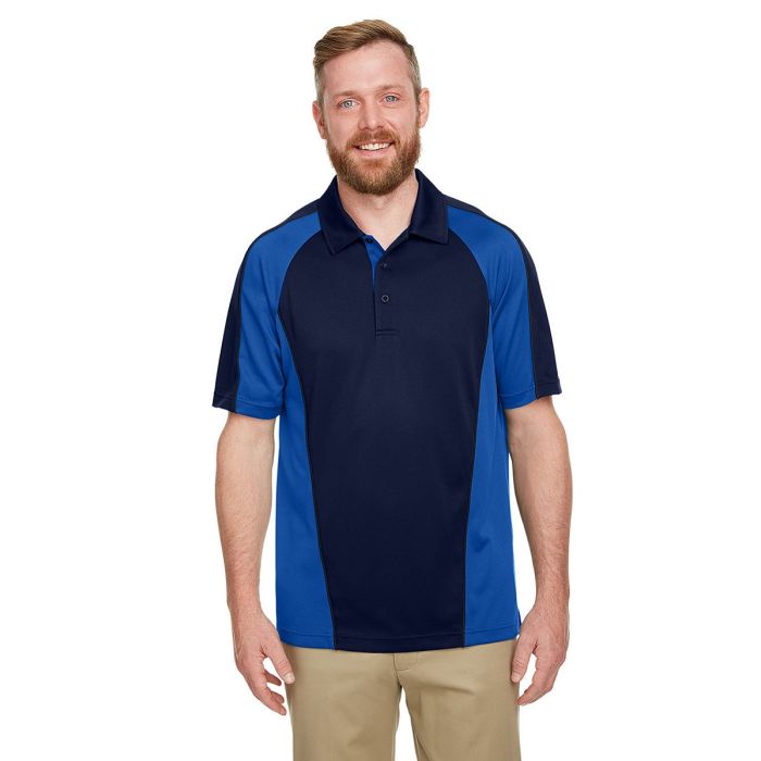 Harriton M385 - Men's Advantage Snag Protection Plus IL Colorblock Polo main product photo
