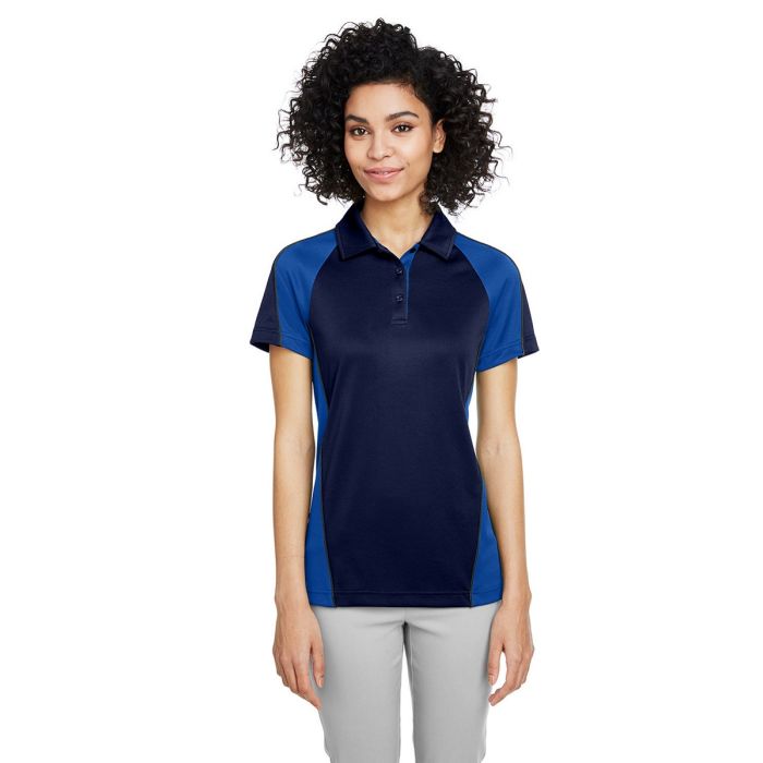 Harriton M385W - Ladies' Advantage Snag Protection Plus IL Colorblock Polo main product photo