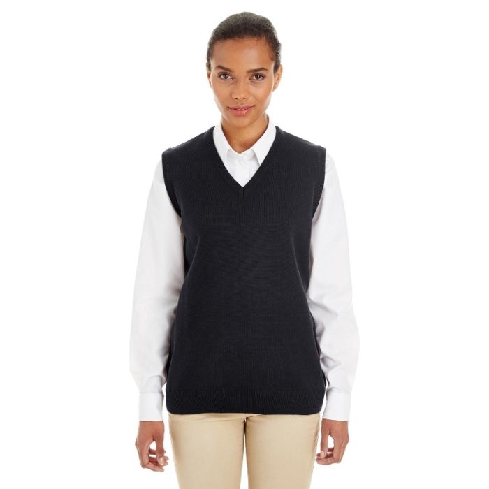 Harriton M415W - Ladies' Pilbloc V-Neck Sweater Vest main product photo