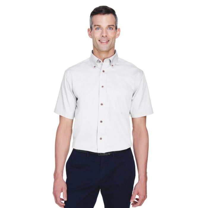 Harriton M500S - Men's Easy Blend Short-Sleeve Twill Shirt withStain-Release main product photo