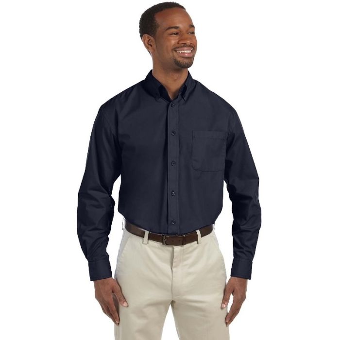 Harriton M510T - Men's Tall 3.1 oz. Essential Poplin main product photo