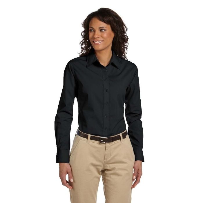 Harriton M510W - Ladies' 3.1 oz. Essential Poplin main product photo