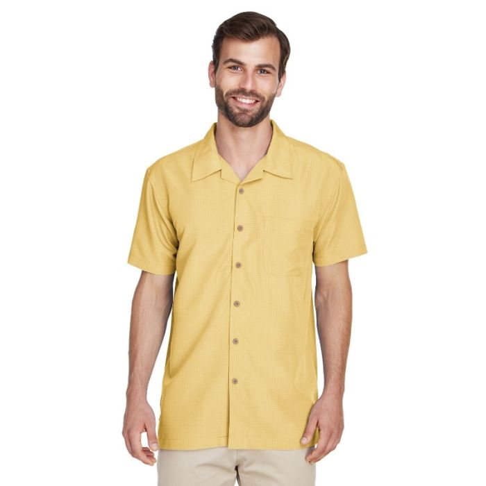 Harriton M560 - Men's Barbados Textured CampShirt main product photo