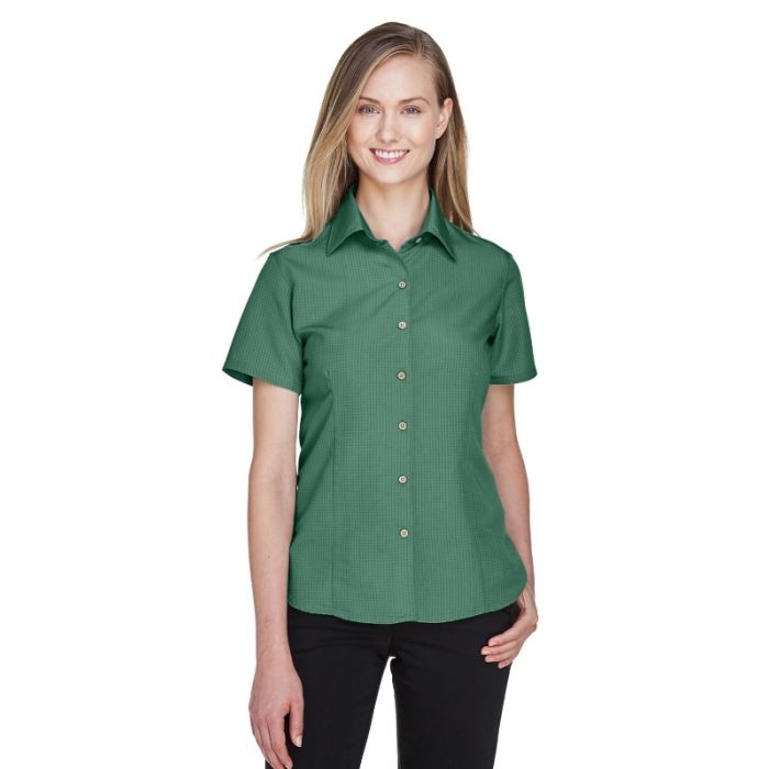 Harriton M560W - Ladies' Barbados Textured CampShirt main product photo