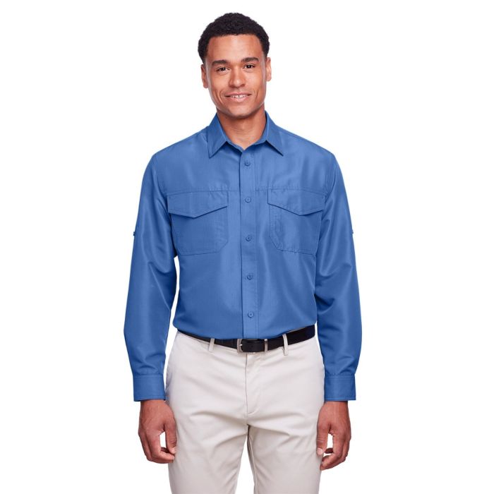 Harriton M580L - Men's Key West Long-Sleeve Performance Staff Shirt main product photo