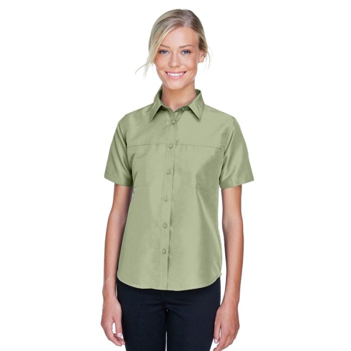 Harriton M580W - Ladies' Key West Short-Sleeve Performance Staff Shirt main product photo