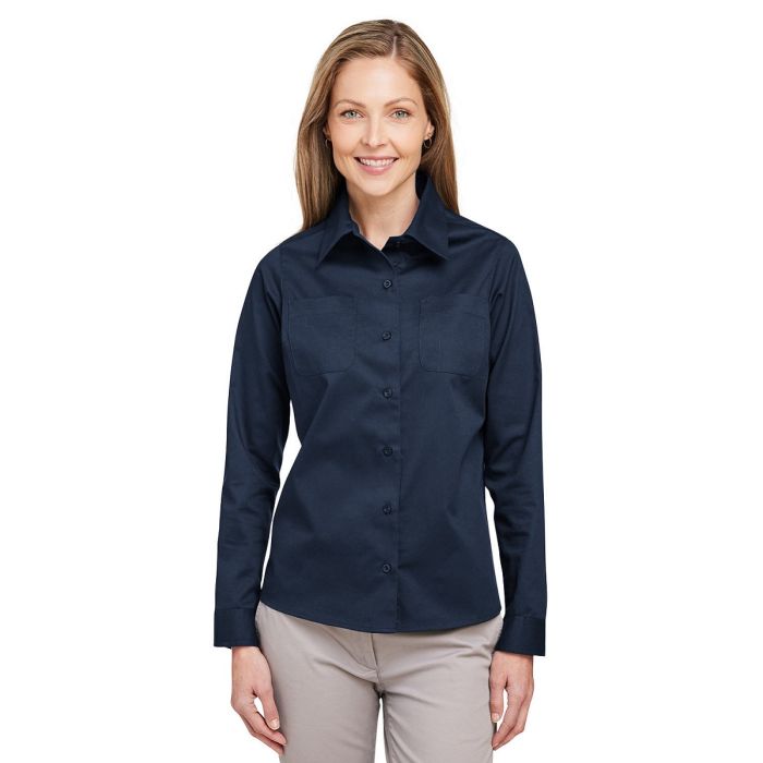 Harriton M585LW - Ladies' Advantage IL Long-Sleeve Workshirt main product photo