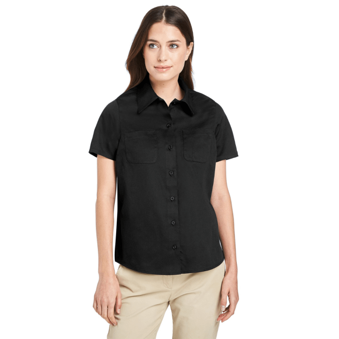 Harriton M585W - Ladies' Advantage IL Short-Sleeve Work Shirt main product photo