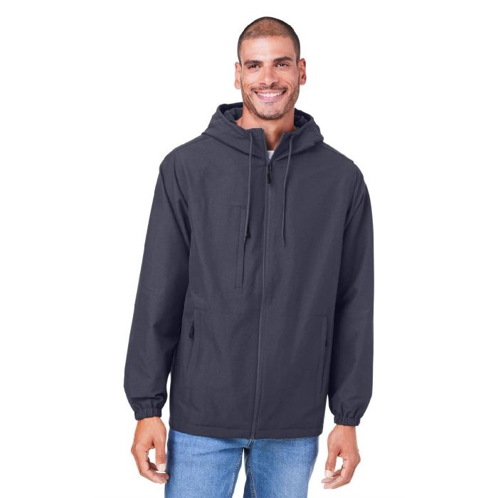 Harriton M73 - Flex Twill Hooded Jacket main product photo