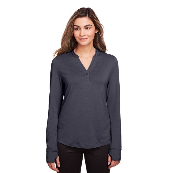 North End NE400W - Ladies' Jaq Snap-Up Stretch Performance Pullover main product photo