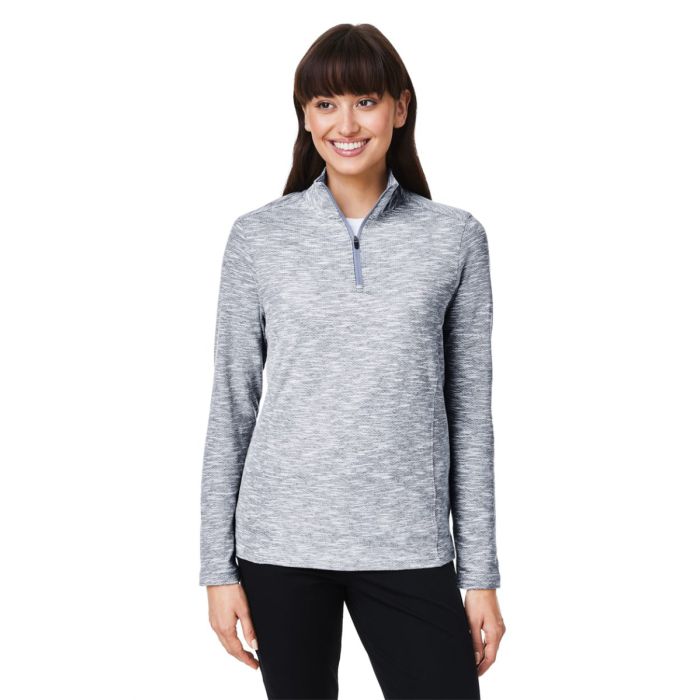 North End NE415W - Women's Eclipse Jacquard Quarter-Zip Pullover main product photo