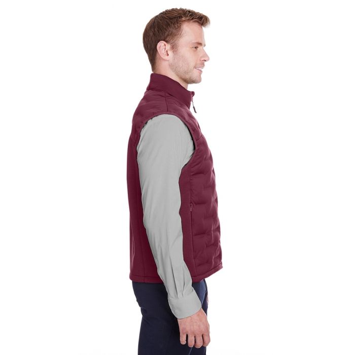 North End NE709 Men s Pioneer Hybrid Vest BURG BG H OL B M