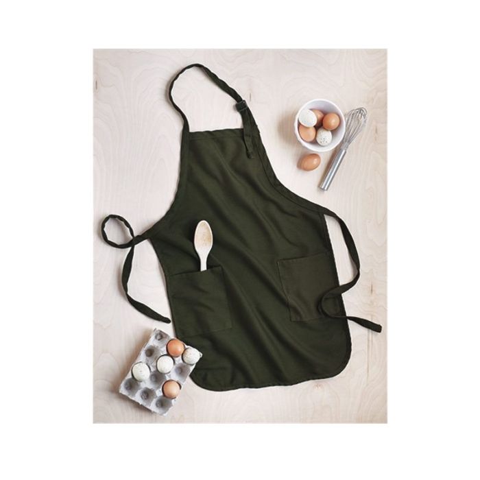 QTees Q4350 - Full Length Apron with 2 Pockets main product photo