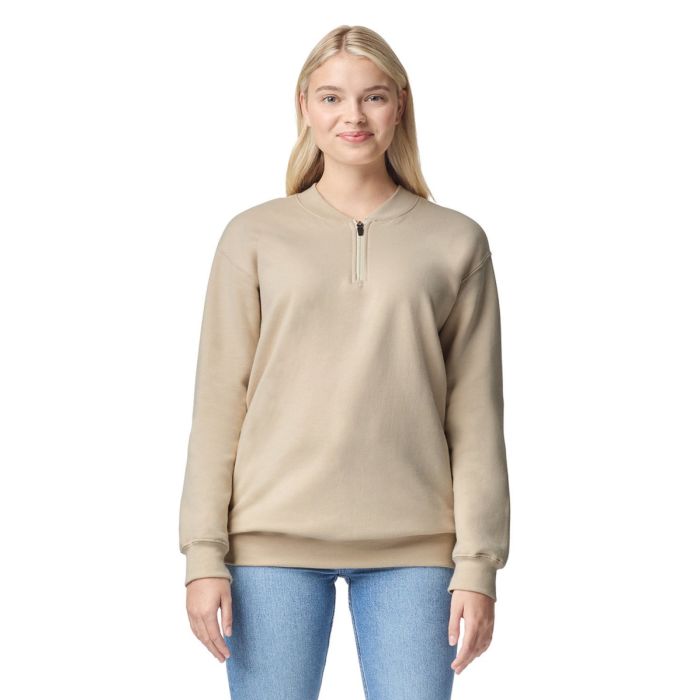 Gildan SF008 - Unisex Softstyle Midweight Fleece Quarter-Zip Sweatshirt main product photo