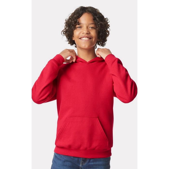Gildan SF500B - Softstyle® Youth Midweight Hooded Sweatshirt main product photo