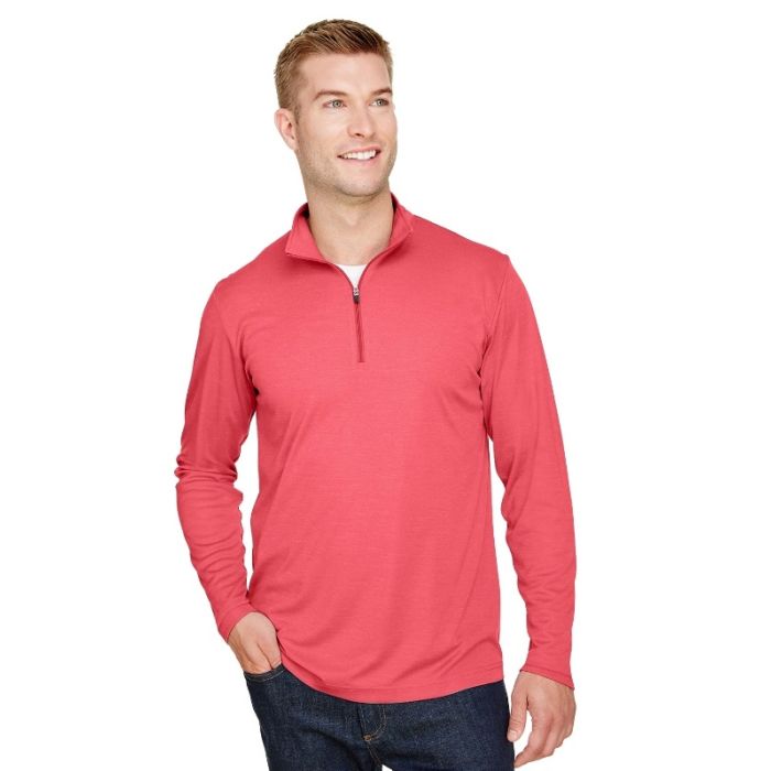 Team 365 TT31H - Men's Zone Sonic Heather Performance Quarter-Zip main product photo