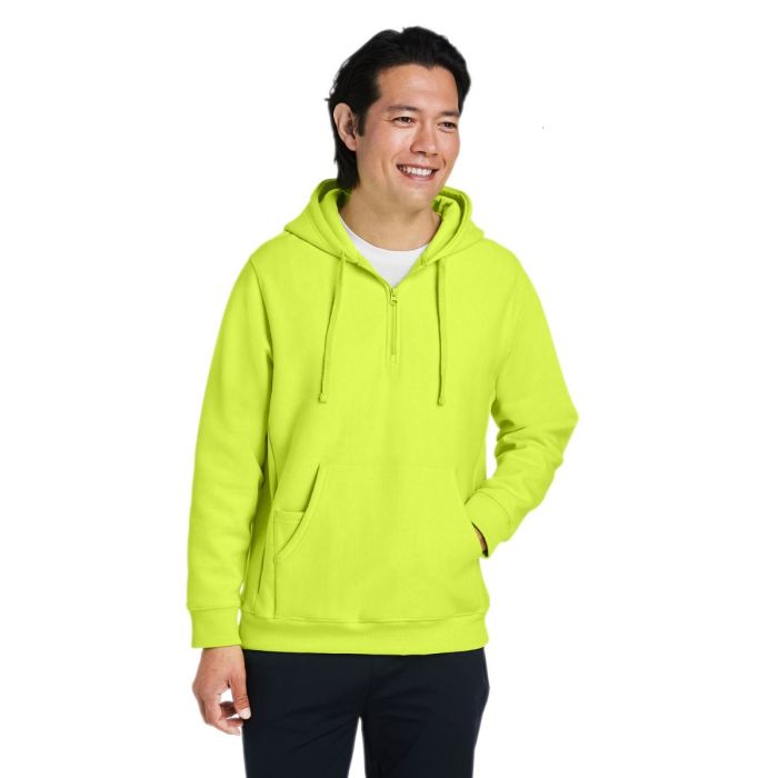 Team 365 TT97 - Unisex Zone HydroSport Heavyweight Quarter-Zip Hooded Sweatshirt main product photo