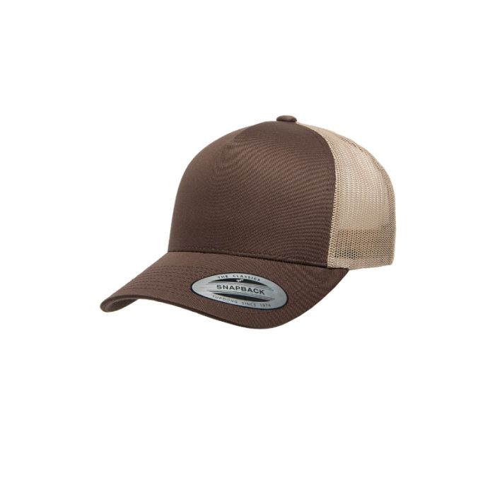 YU6506 Yupoong Five Panel Retro Trucker main product photo