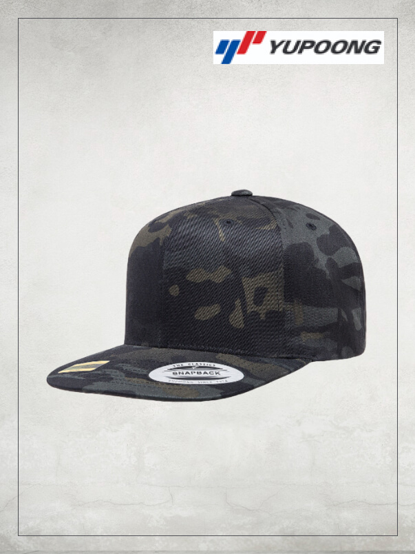 Yupoong YU6089M Flat Bill Snapback Baseball Cap